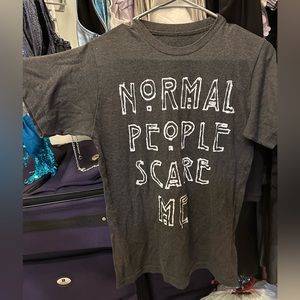 Normal People Scare Me American Horror Story Hot Topic T Shirt Small